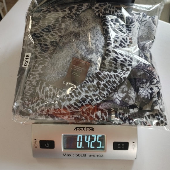 Multiples Mixed Animal Print Zip Front Jacket/Shirt Size L - Picture 13 of 13